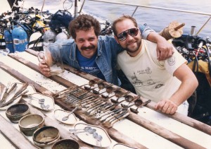 1987 Andrea Doria 1st class china and silver on WAHOO