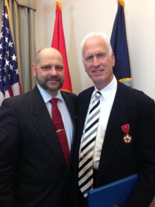 Gordon Claudius and Author in Pentagon.
