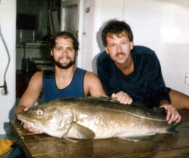 1984 I shot a big cod aboard the Sea Hunter with Dave Tingles on the wreck of the Resor