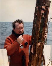 AWD Hugene Howley with powder cannister from USS Sand Diego.