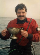 AWD Pat Rooney with silver bowl from the Andrea Doria