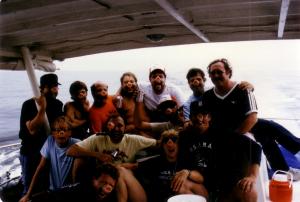 AWD post dive revelry aboard the Shearwater 2