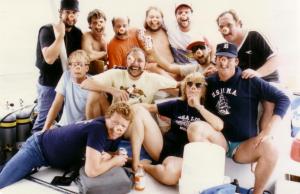 AWD post dive revelry aboard the Shearwater 3