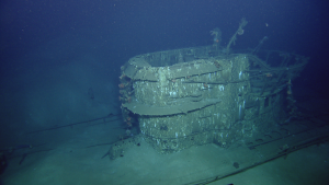 U-166 conning tower, port side