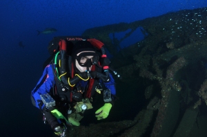 Rhein  Danny Martinez along the forcastle